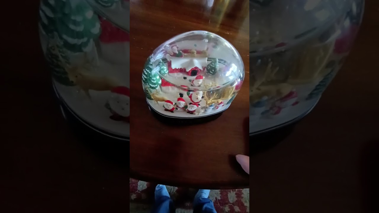 Sfera di neve vintage musicale