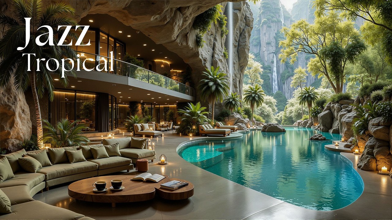 Hidden Indoor Villa With Smooth Jazz | Soft Jazz Music Space for Work and Focus