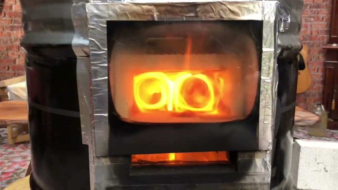 Vortex stove in a barrel part two