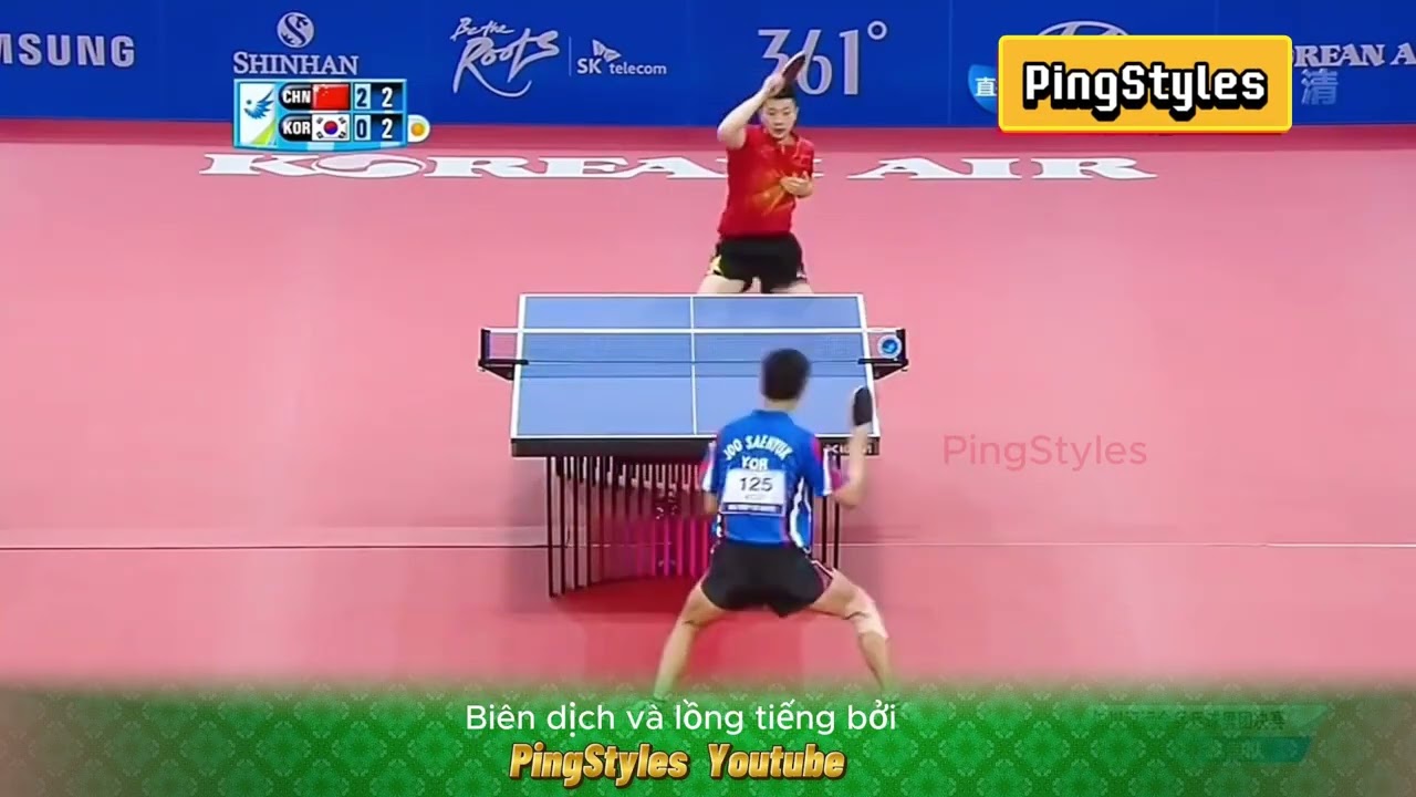 Số 1 tấn công gặp ngay số 1 lỳ đòn Ma Long vs Joo Sae-hyuk #bongban #tabletennis