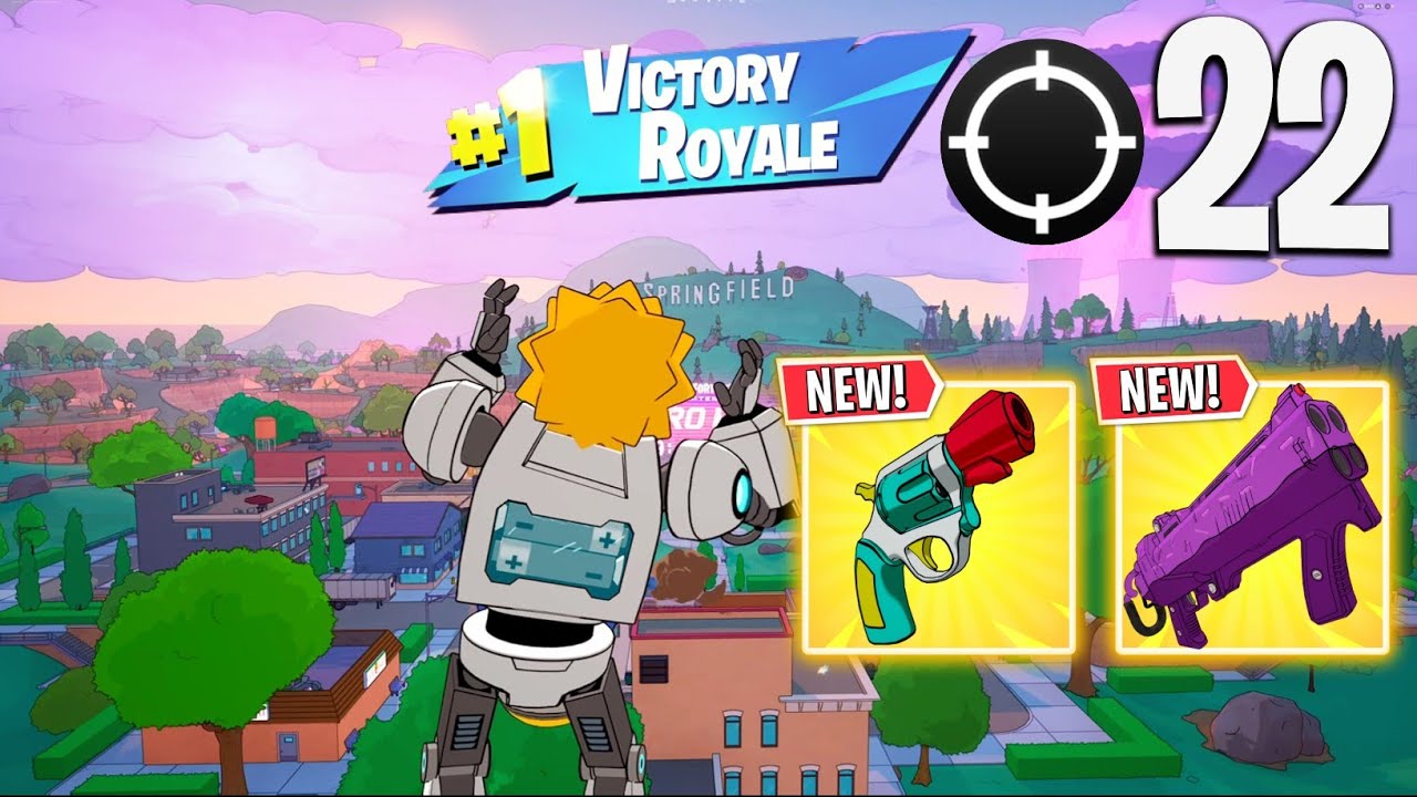 22 Elimination Solo Vs Squads Gameplay Wins (NEW! Fortnite The Simpsons PS5 Controller)