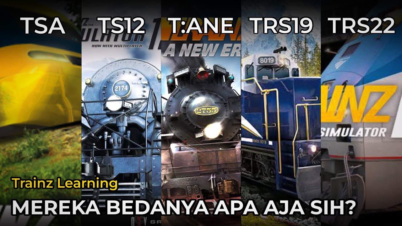 PERBEDAAN JENIS JENIS GAME TRAINZ BY N3V GAMES | Trainz Learning