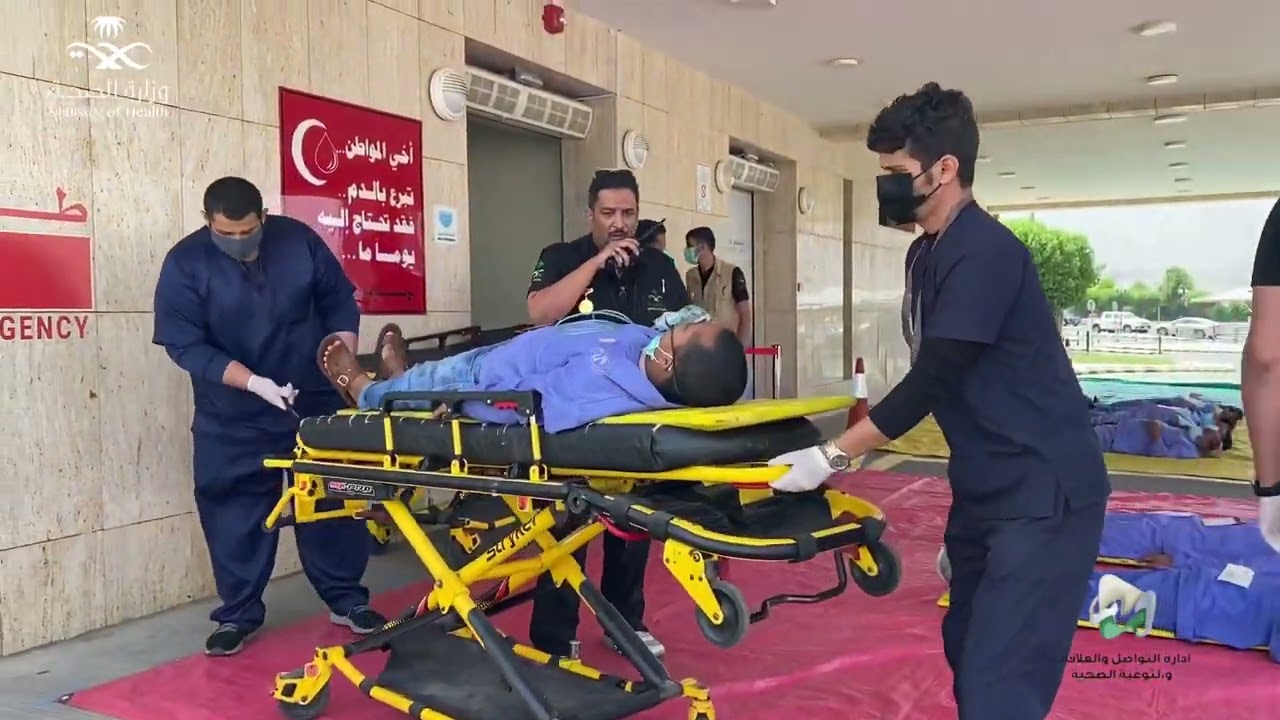 تجربة فرضية عبارة عن حريق في قسم بنك الدم