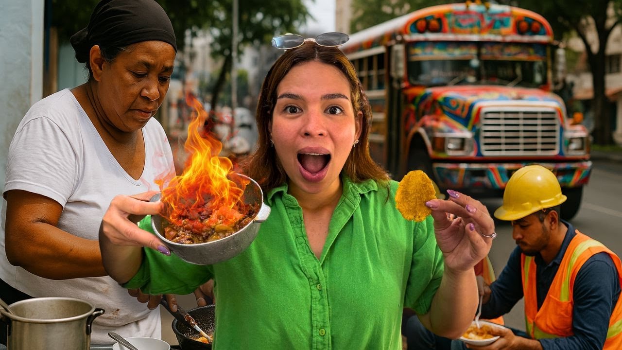 Probando Comida tradicional en Panamá