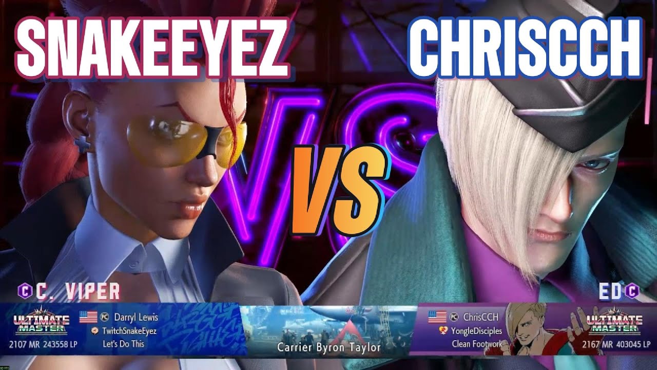 SF6 SnakeEyez (C. Viper) vs ChrisCCH (Ed) - Modded High Level Street Fighter 6