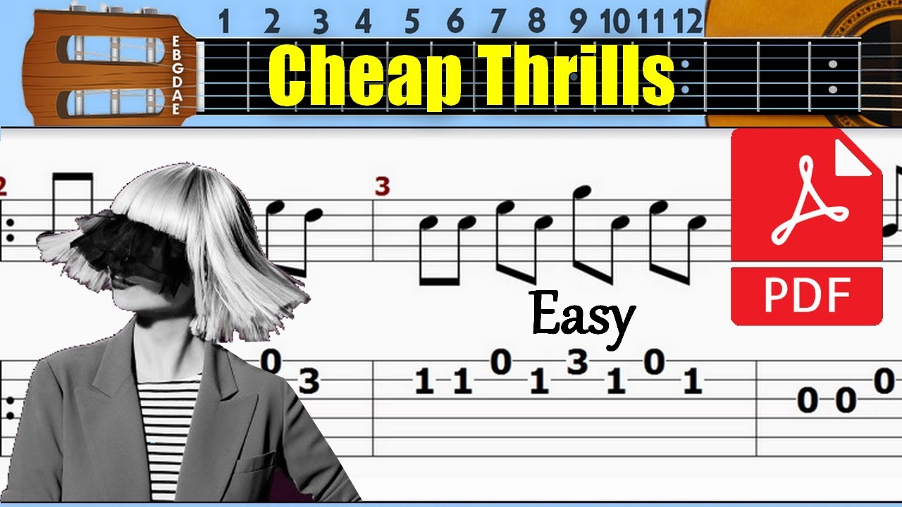 Sia - Cheap Thrills Guitar Tab