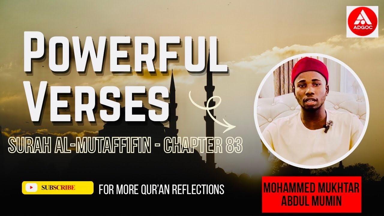 Food for the Soul | Surah Al-Mutaffifin (Chapter 83) Recited by Mohammed Mukhtar Abdul Mumin #quran 