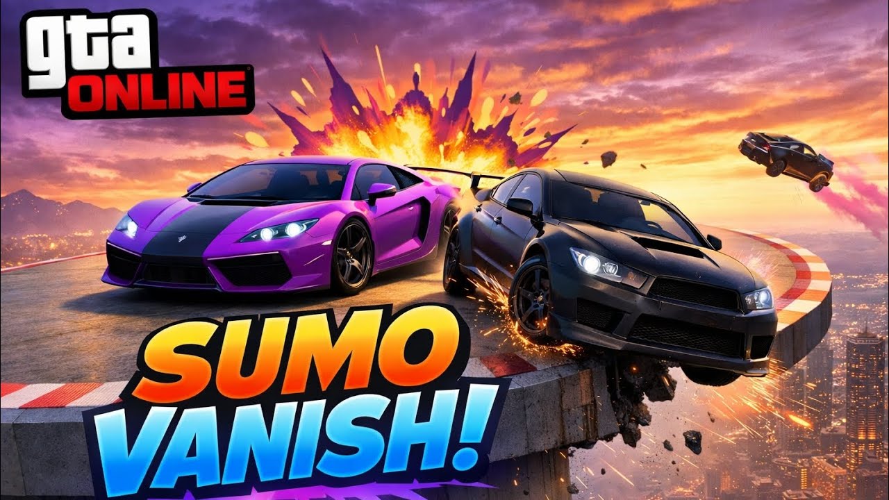 INSANE SUMO VANISH in GTA Online! Cars Flying Off the Map 😂🔥