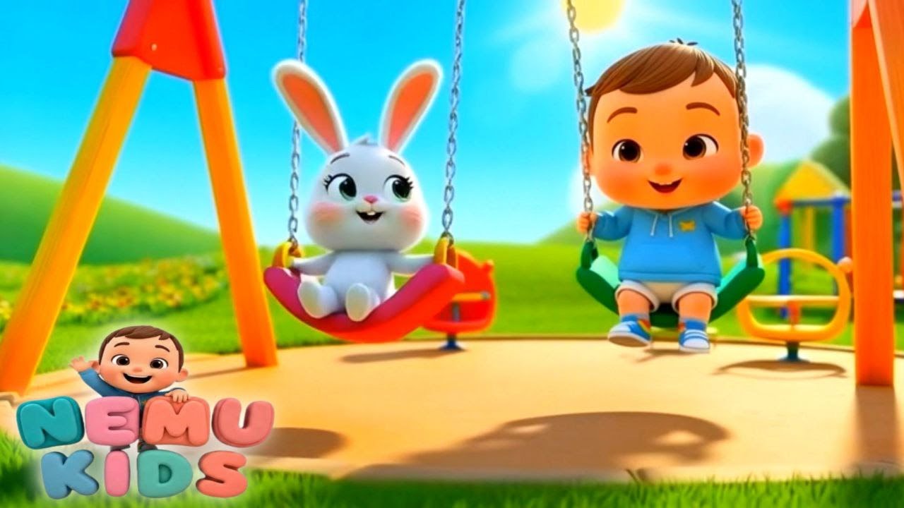 Hop Hop Little Bunny 🐰 | Cute Kids Song | Nursery Rhymes & Fun Dance