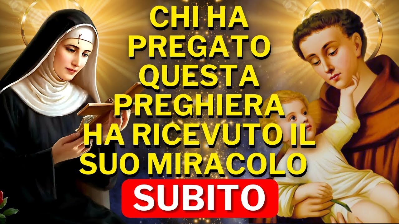 SANTA RITA DA CASCIA e SANT'ANTONIO💖PREGHIERA PER LE CAUSE DIFFICILI🙏SBLOCCA OGNI SITUAZIONE