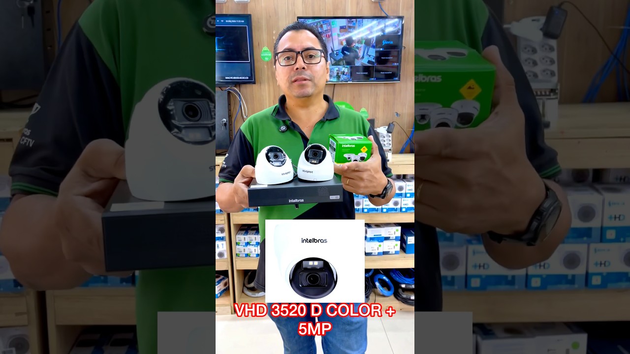 Câmeras de 5 megapixels para DVRs Intelbras da linha MHDX 3104 3108 ou 3116