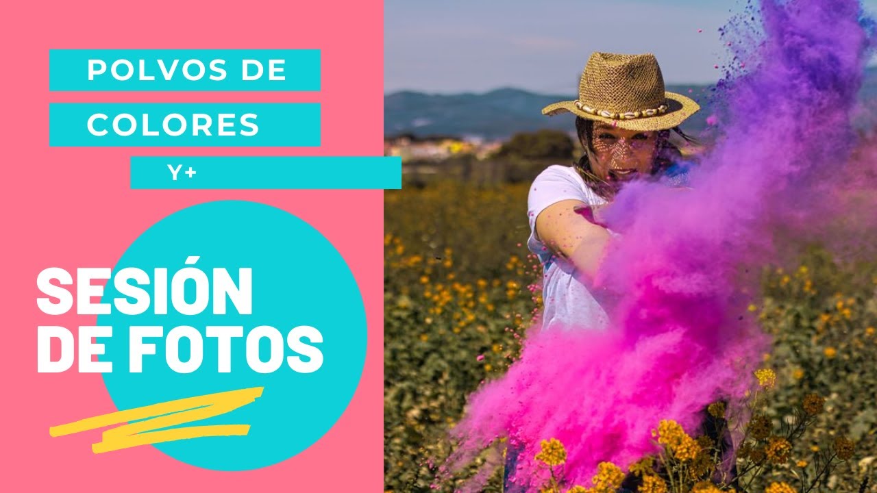 SESIÓN DE FOTOS CON POLVOS DE COLORES - Polvos Holi -