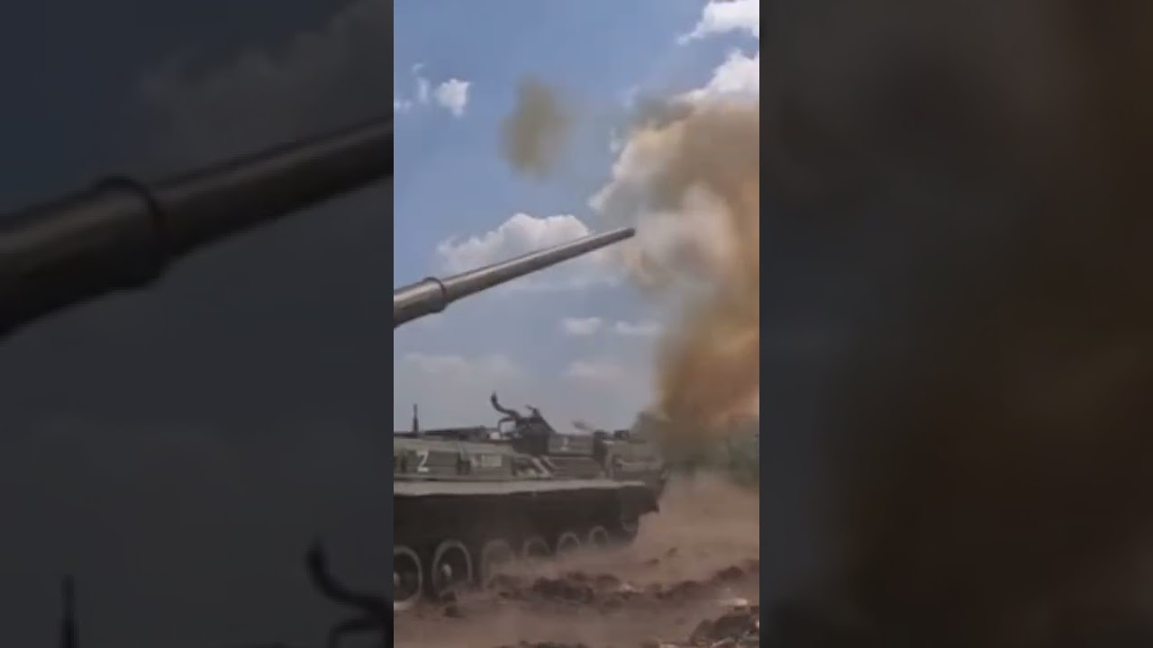 Artillería rusa autopropulsada en Ucrania