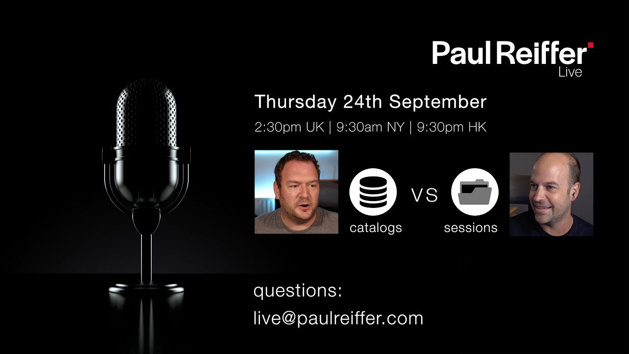 Catalogs vs Sessions - Live Editing - Capture One with David Grover - 24th September 2020