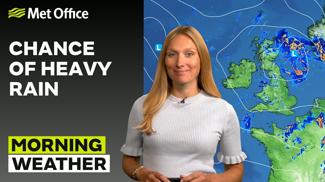 28.08.2026 &mdash; Сильные ливни: утренний прогноз погоды для Великобритании &mdash; Met Office Weather