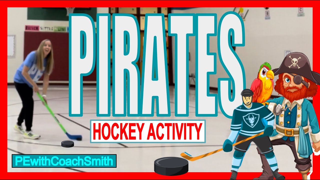 PIRATES! HOCKEY - PE  Activity Instructions and Demo of FUN Lead Up Game for Kinder-5th grade