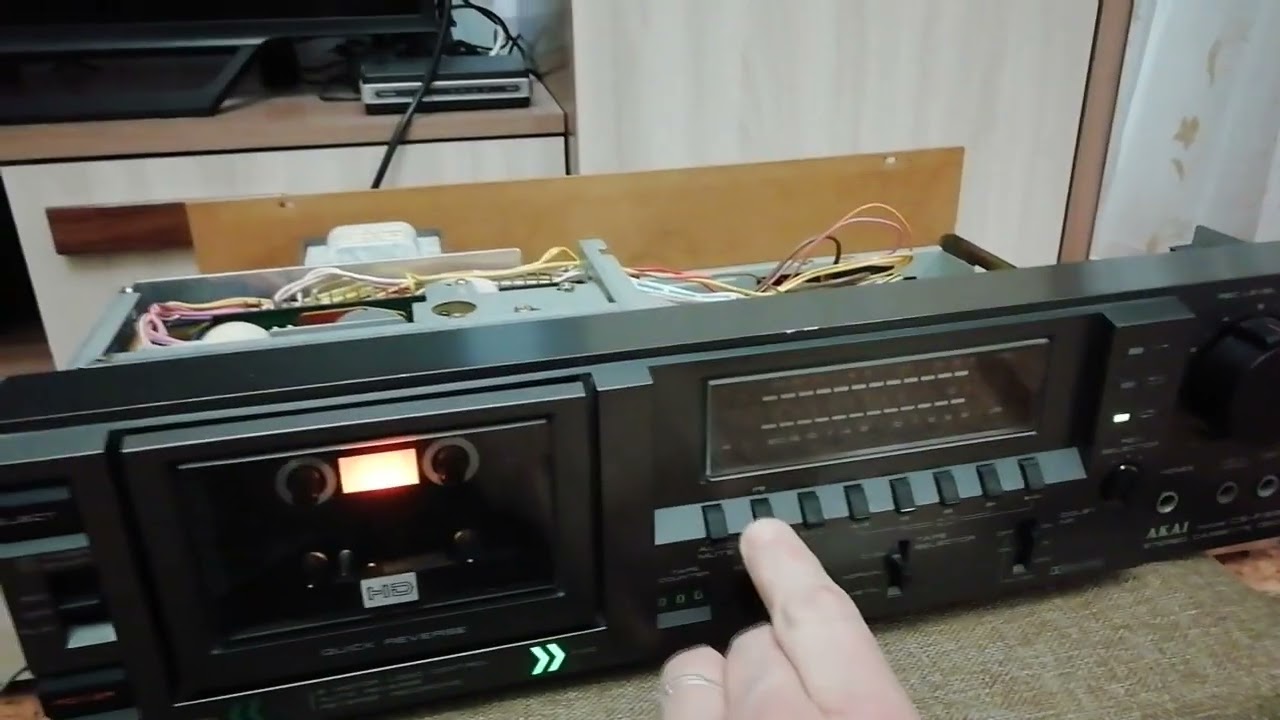 Восстановление кассетной деки Akai CS F33R Часть 1