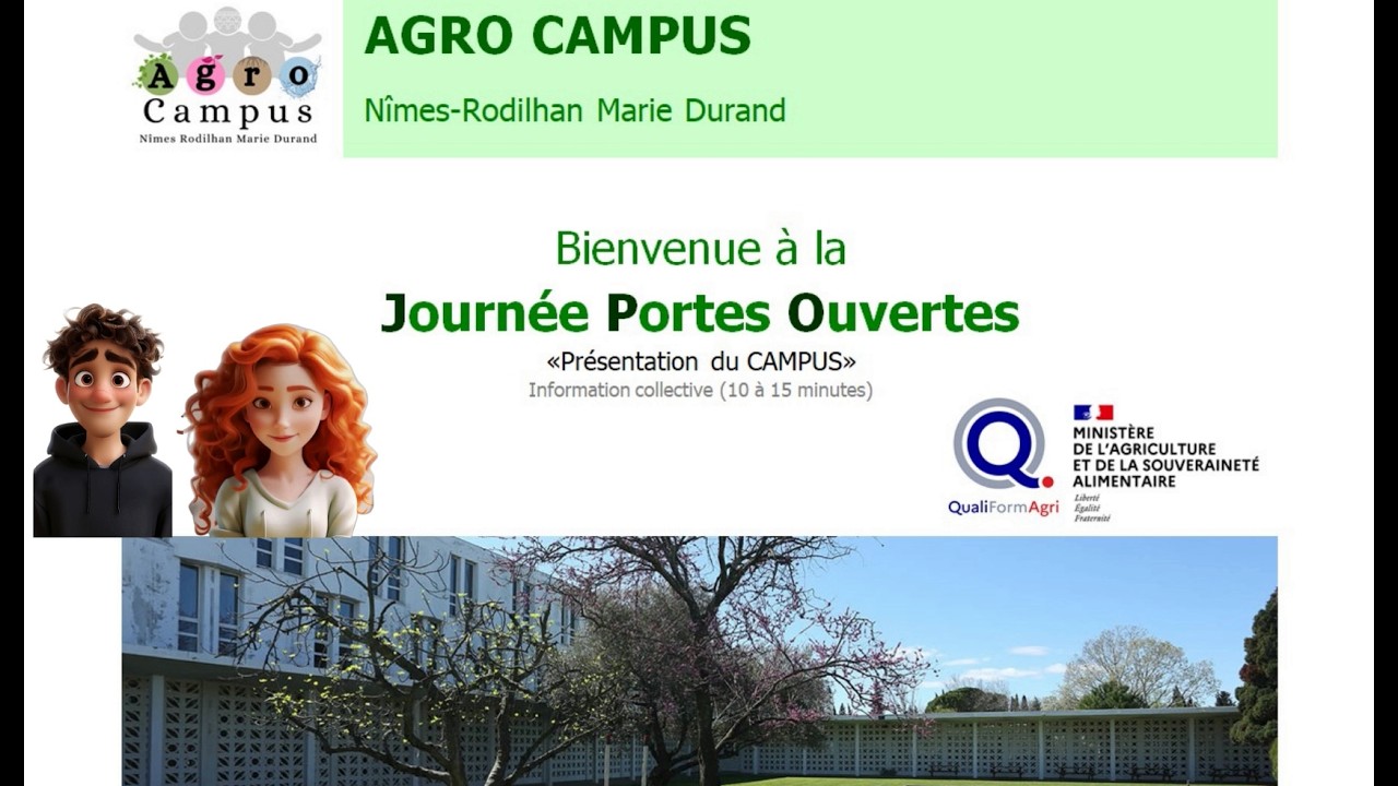 Présentation de l'AgroCampus Nîmes Rodilhan