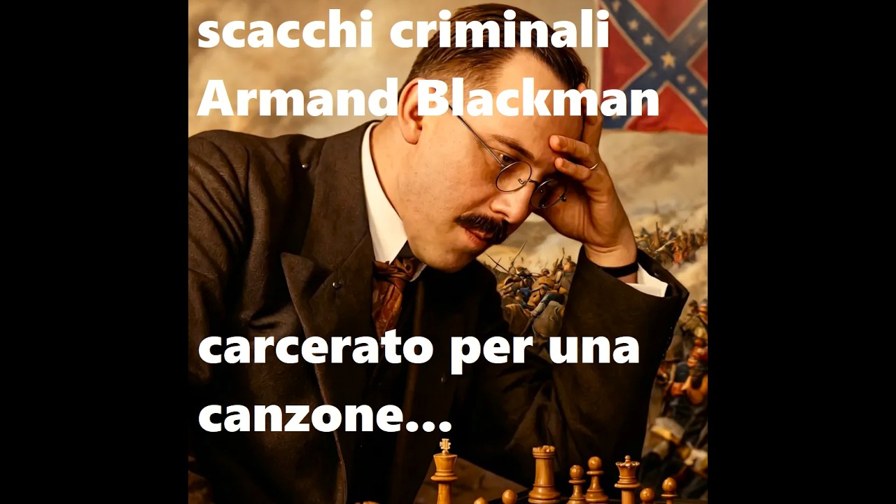 Scacchi criminali !!! Arrestato per una canzone... la storia di Armand Blackmar quello del gambetto.
