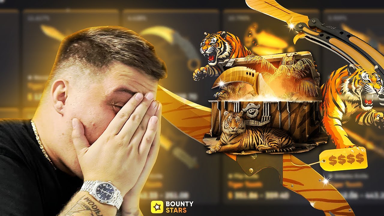 Распаковка дорогих кейсов CS2 на канале BOUNTYSTARS