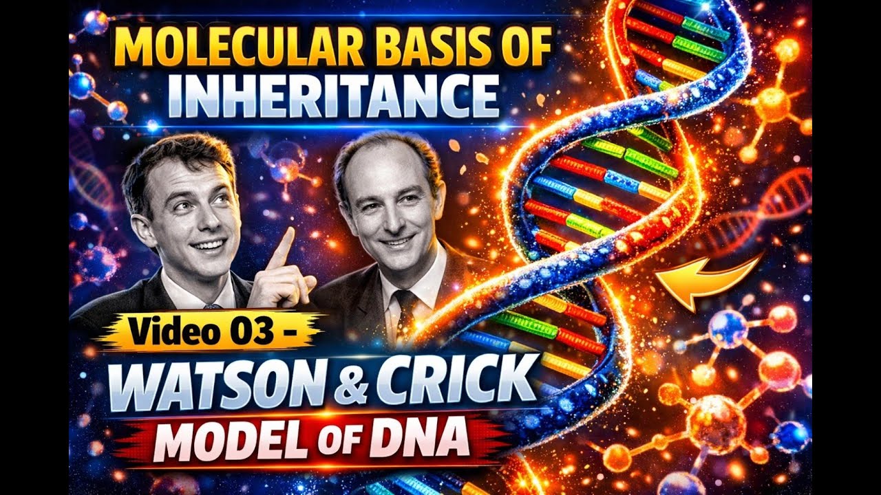 #dna #watson and crick #model #genetics #molecularbasisofinheritance #neet #cbse12thbiology #cbse