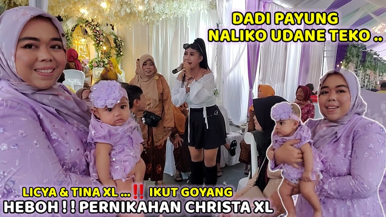 LICYA IKUTAN GOYANG ‼️ HIBURAN PERNIKAHAN CHRISTA