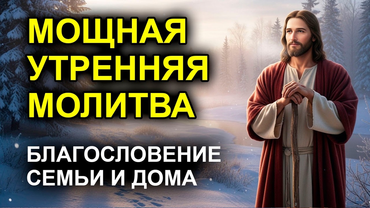 УТРЕННЯЯ МОЛИТВА ЗА РОДНЫХ И БЛИЗКИХ  Беда обойдет ваш порог стороной