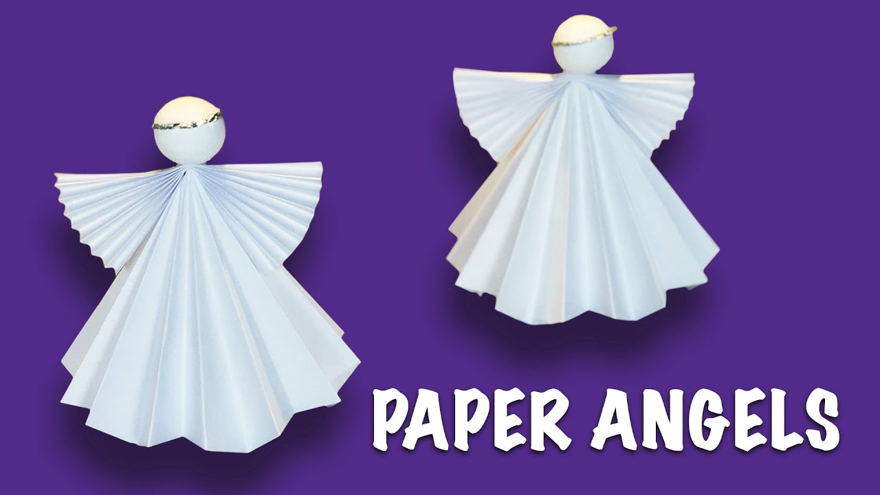 How to Make a cute Paper Angel / 3D Origami Angel