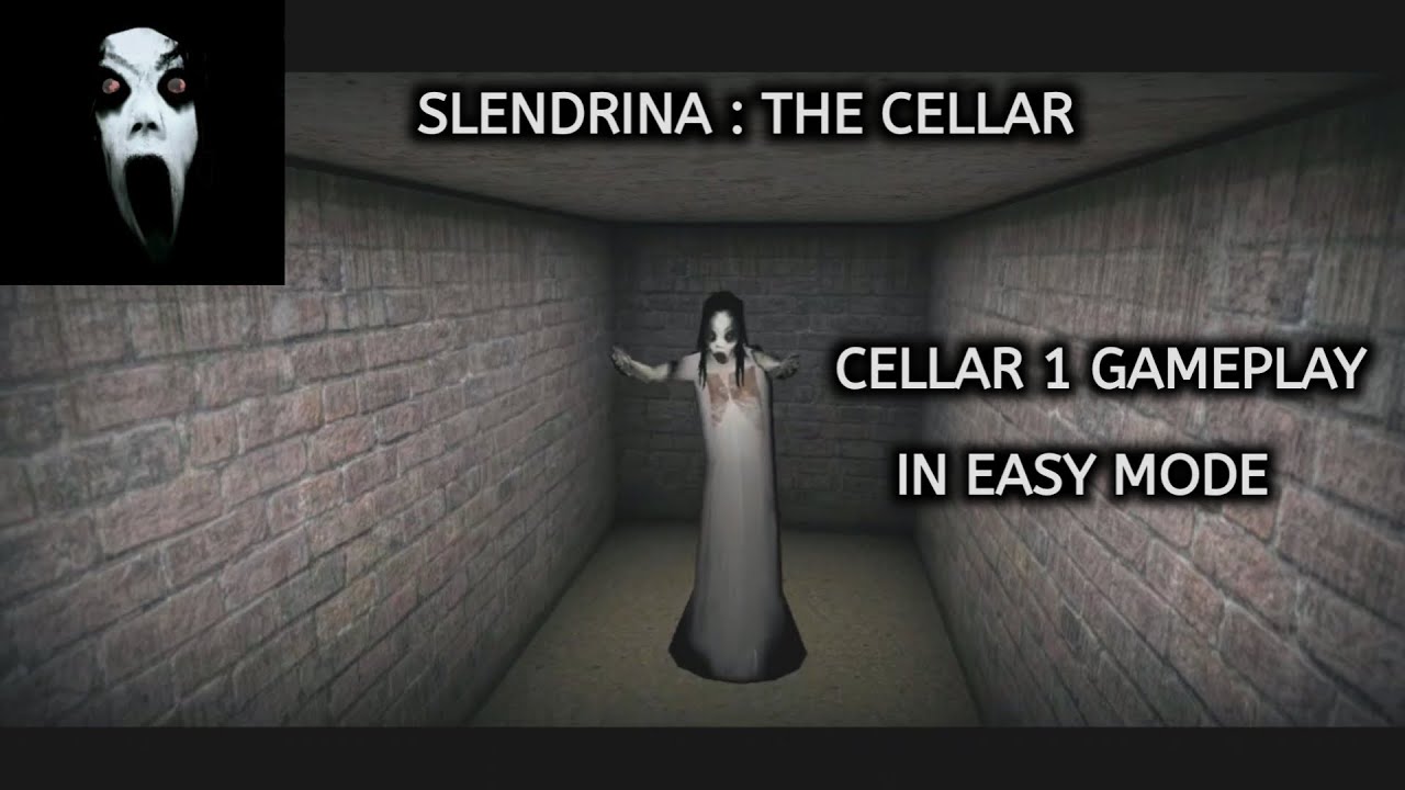 Slendrina : The Cellar cellar 1 gameplay in easy mode