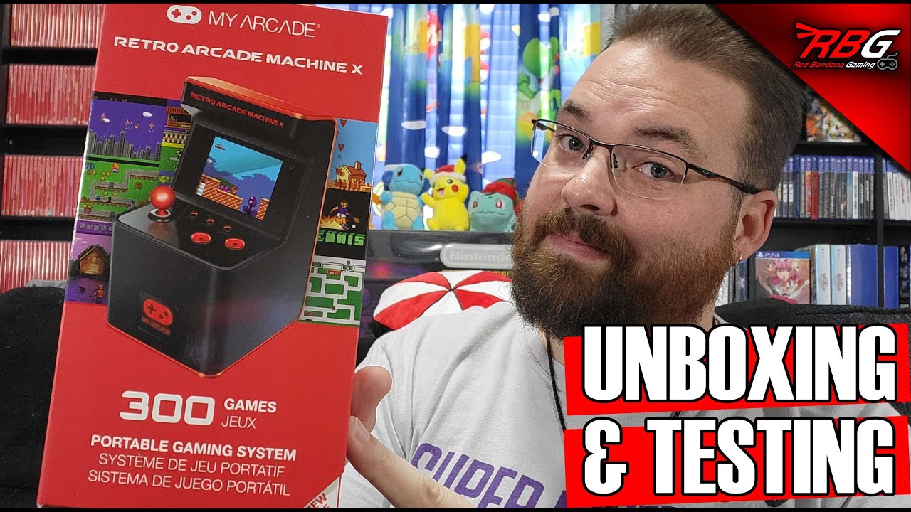 Unboxing & Testing the My Arcade Retro Arcade Machine X! - Mini Handheld Arcade with 300 Games!