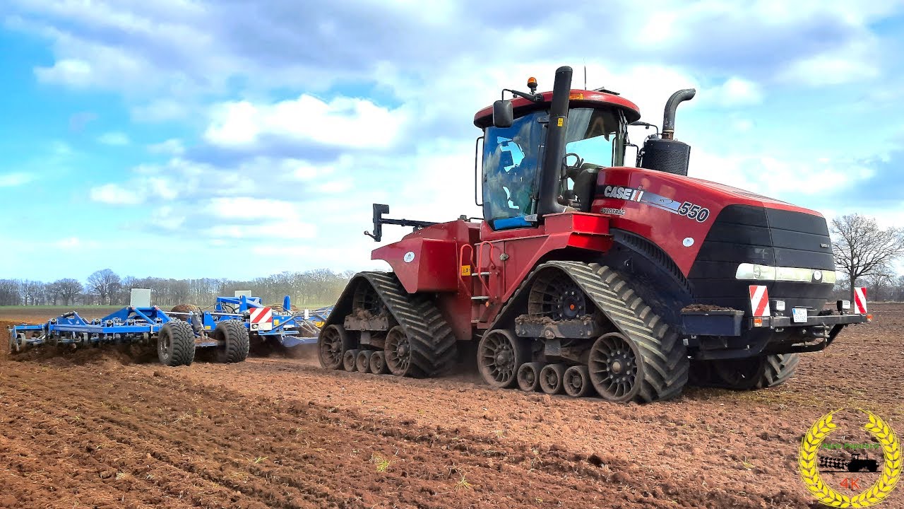 CASE IH Quadtrac 550 / K&ouml;ckerling Vektor / Bodenbearbeitung / Kartoffelland grubbern 2021
