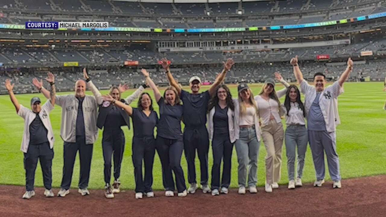 Ellis Hospital nurse recognized at Yankee Stadium