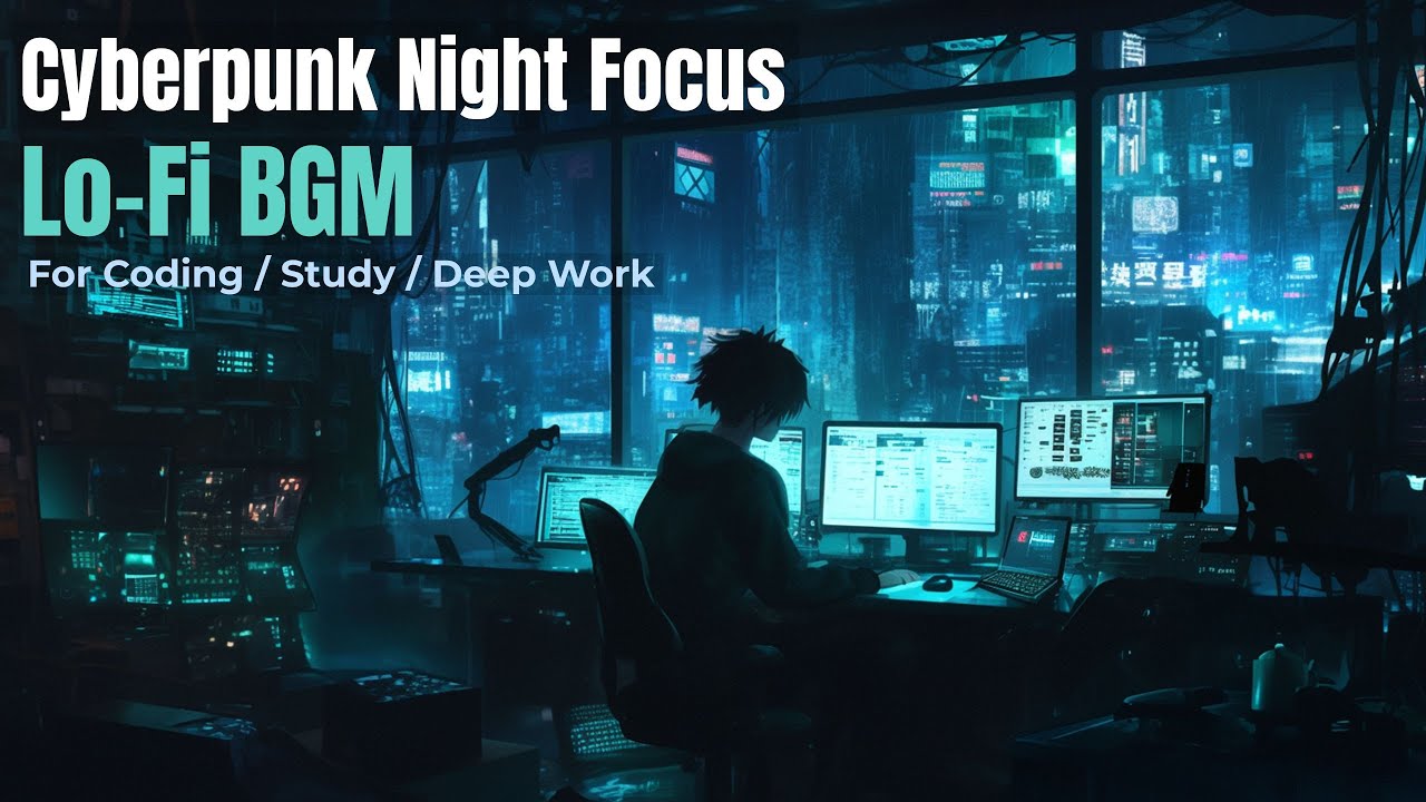 Deep Cyberpunk Isolation Lo-Fi — Ambient Focus Music for Night Work