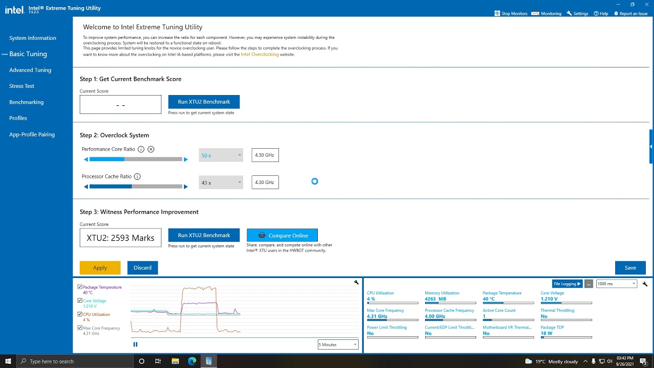 How To OVERCLOCK with intel Extreme Tuning Utility (9600k/Z370) voltage and speeds