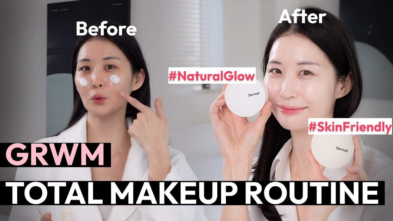 GRWM Total Makeup Routine with De:maf's CEO Regina!