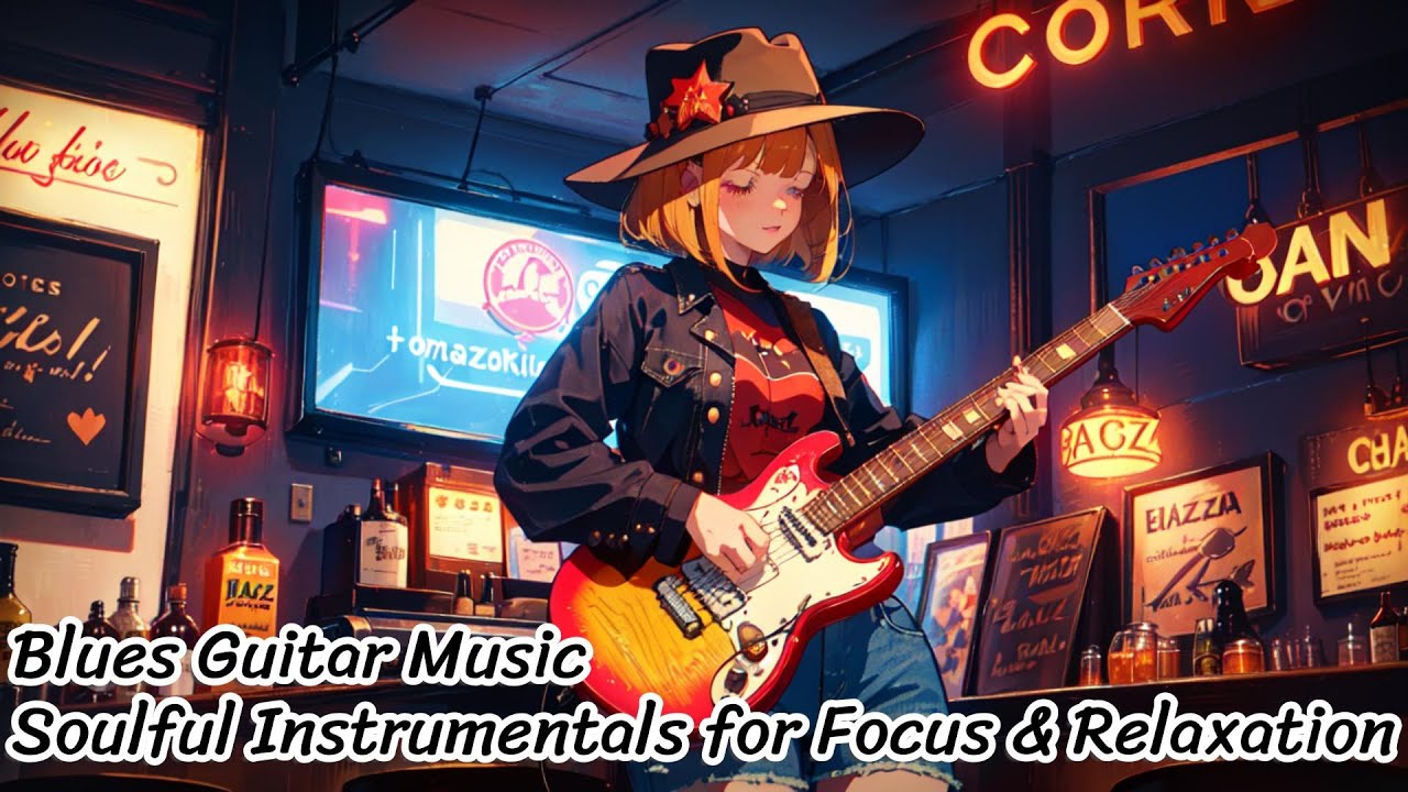 Blues Guitar Music – Soulful Instrumentals for Focus & Relaxation
