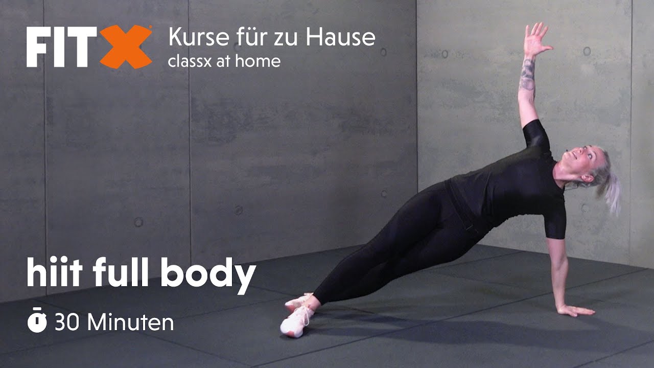 hiit full body | 30 Minuten | FitX-Kurse für zu Hause: classx at home
