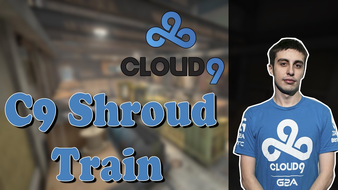 C9 Shroud playing CS:GO ESEA on Train (twitch stream)