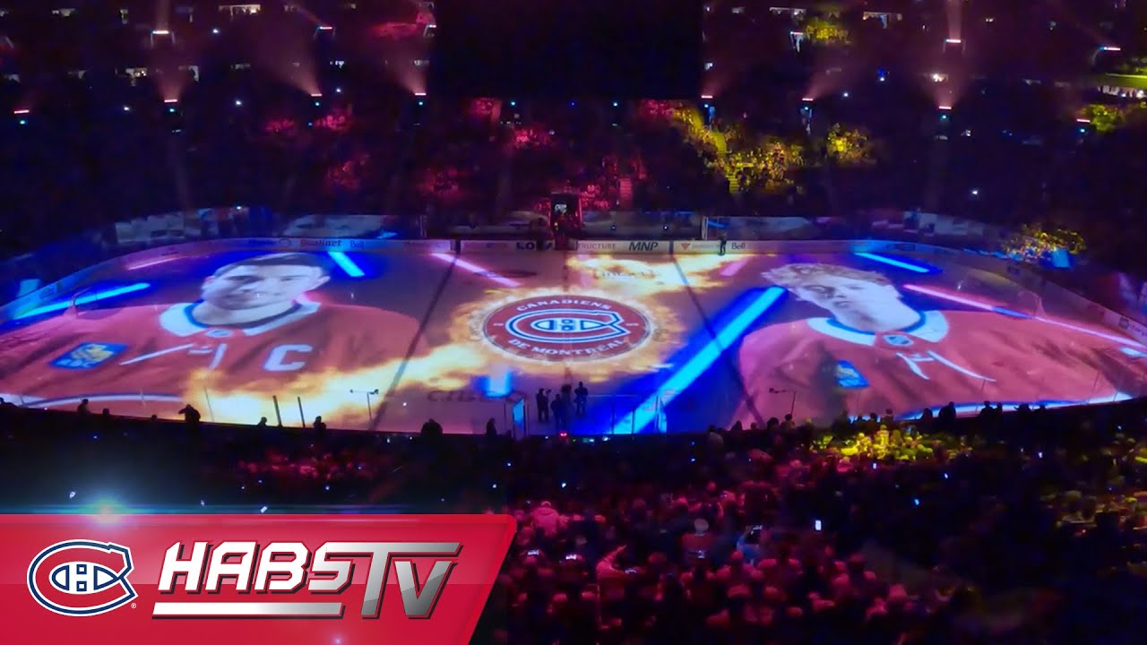 New Habs ice projections at the Bell Centre
