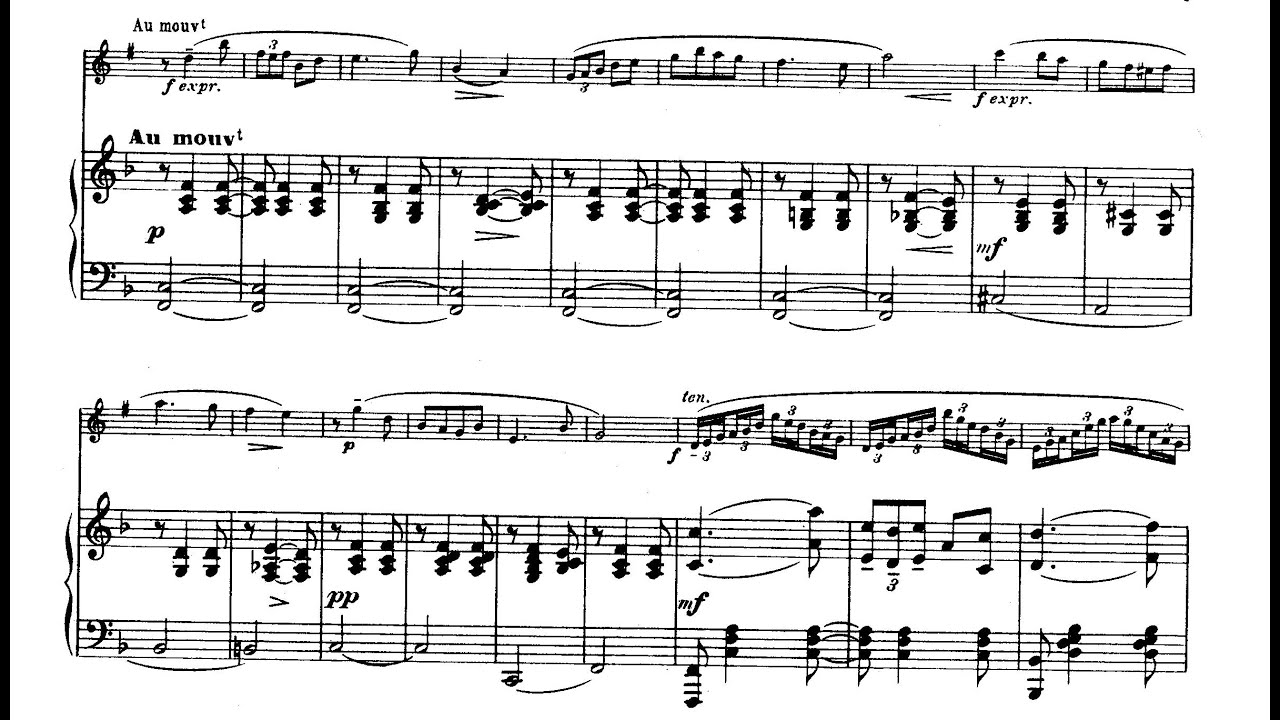 Paul Jeanjean - Clair Matin (Idylle) for Clarinet and Piano, IPJ 12 [Score-Video]