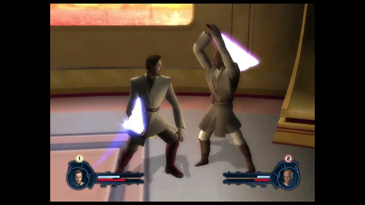 Star Wars Episode 3 Ps2 Obi wan vs Mace windu Duels