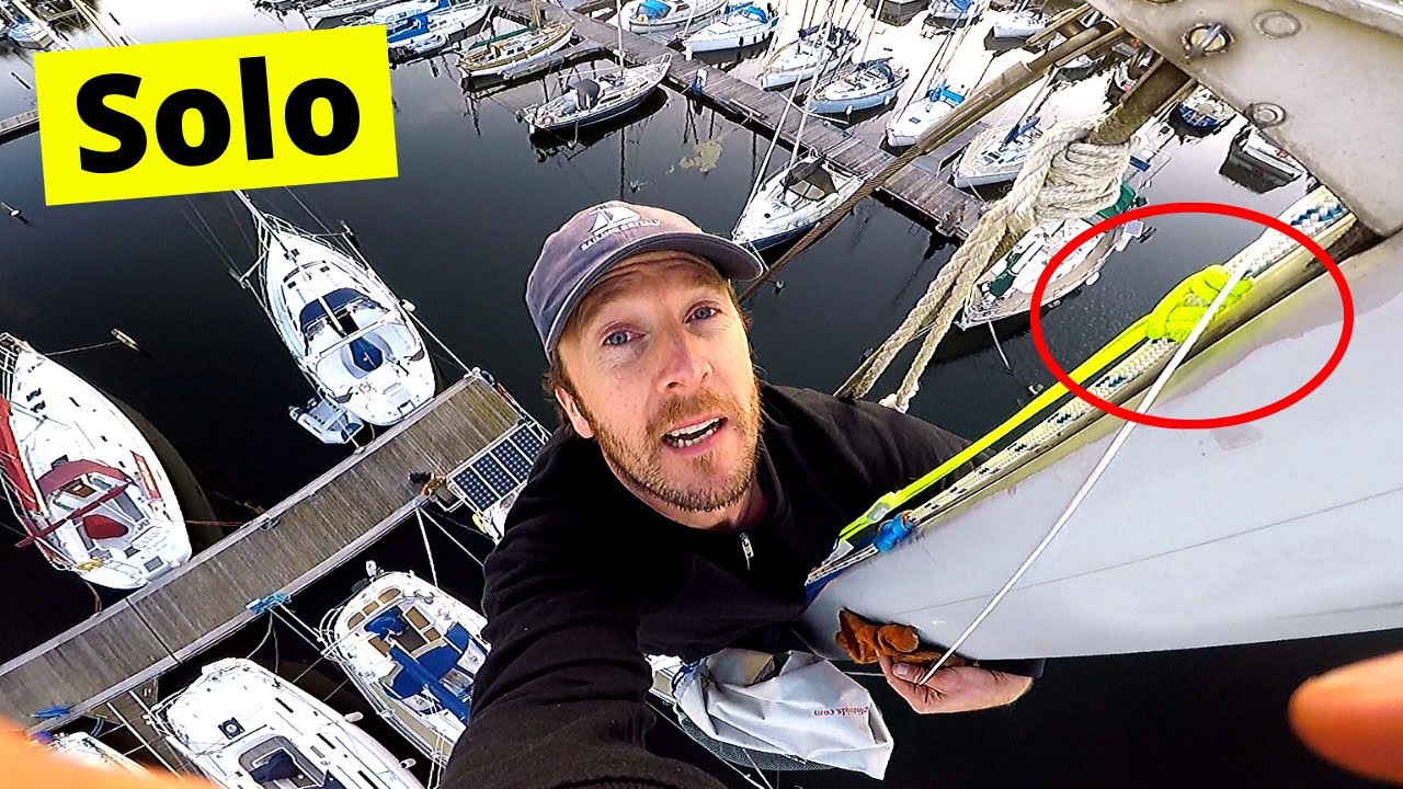 Подъём на мачту без посторонней помощи | ⛵ Sailing Britaly ⛵