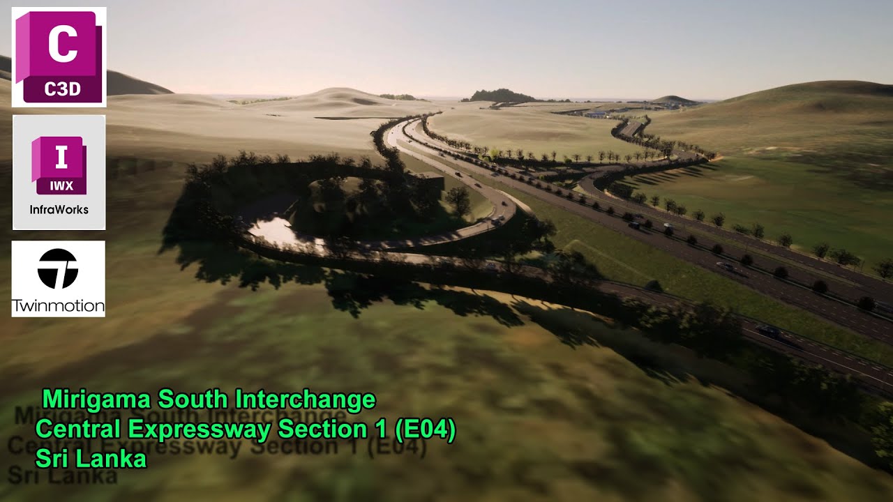 🚧 Mirigama South Interchange | 3D Animation of Central Expressway (E04) Sri Lanka