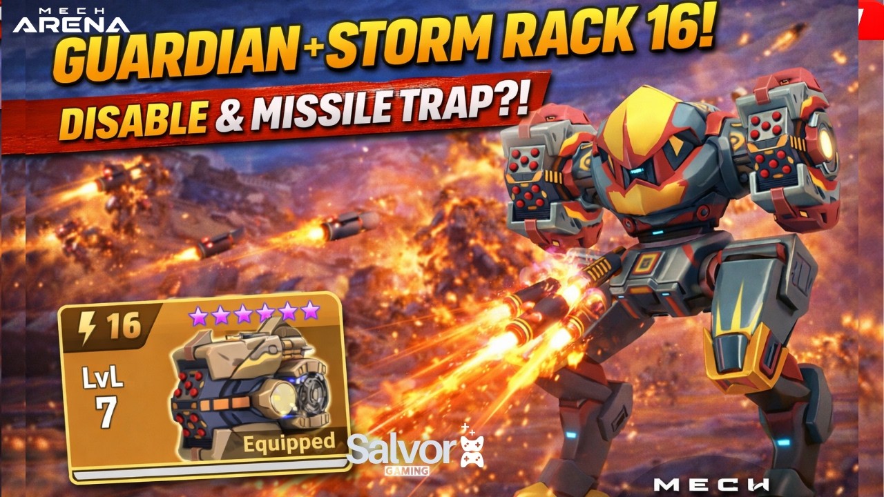 Guardian + Storm Rack 16 Is BROKEN?! 😱 Skill Lock Burst Build | Mech Arena