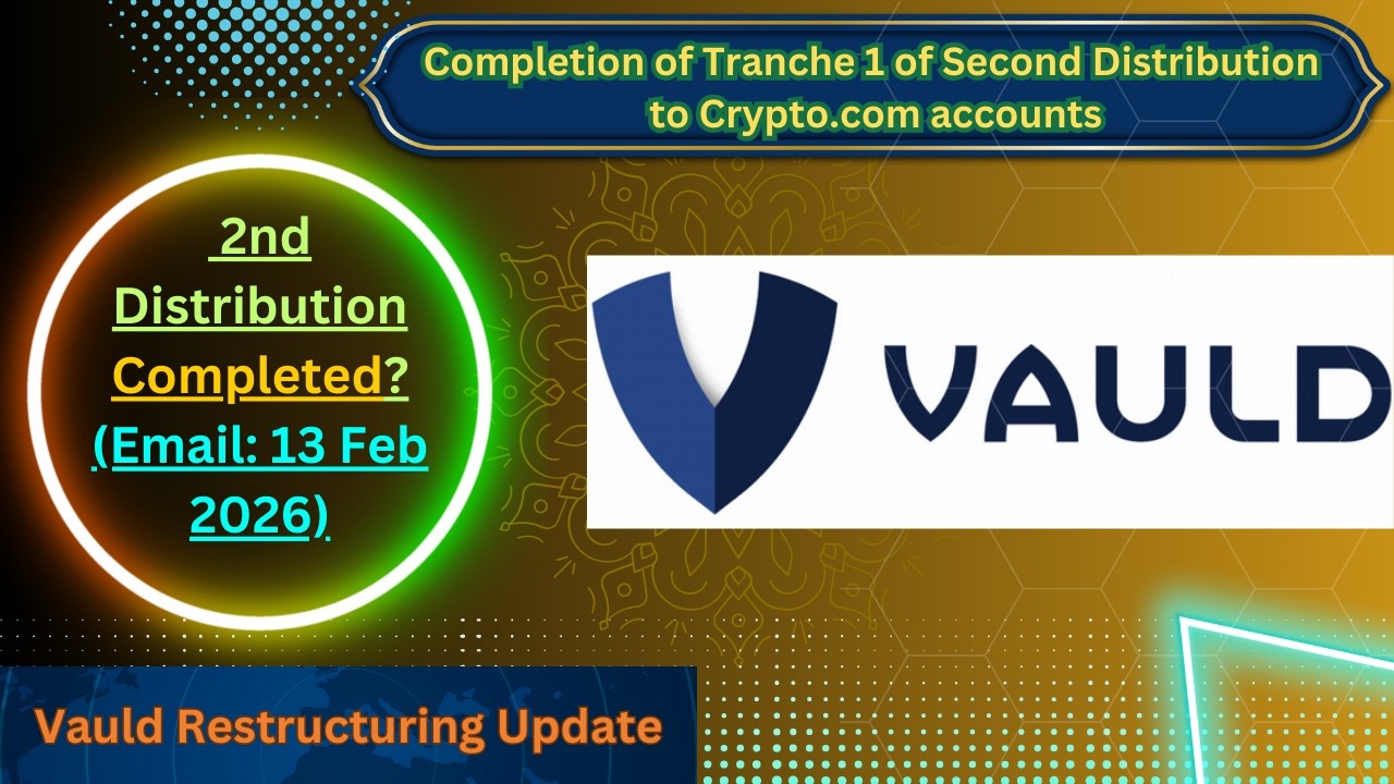 🚨VAULD 2nd Distribution: Completed, Pending or Delayed? | Crypto.com | #vauld #crypto #drezillion