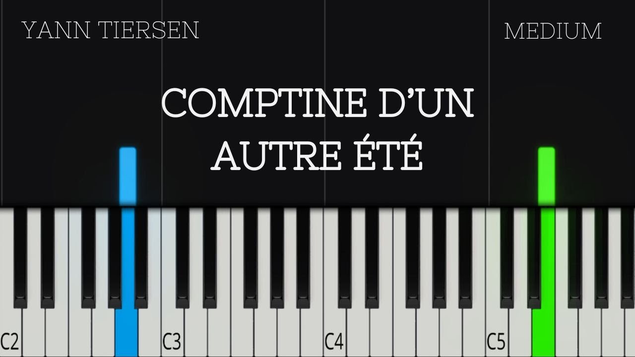 Yann Tiersen - Comptine d'un autre été (Amélie) | MEDIUM Piano Tutorial