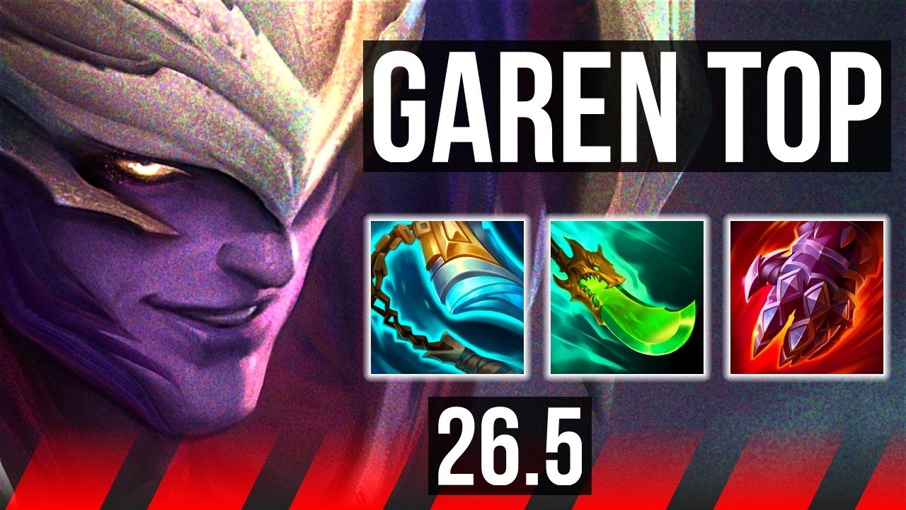 GAREN vs MALPHITE (TOP) | 43K damage, Good KDA: 14/2/4 | KR Master | 26.5