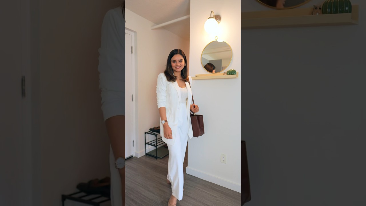 All White Office Outfit 😍