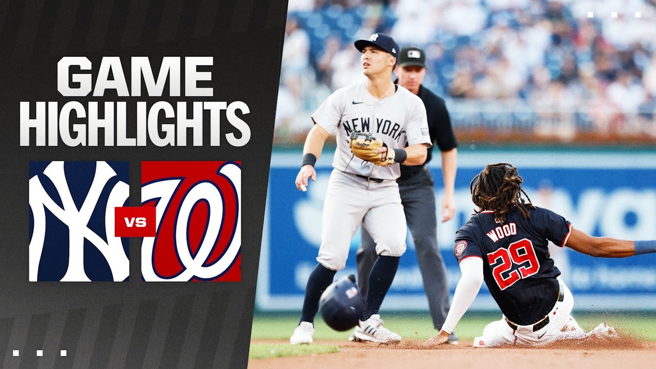 Yankees vs. Nationals Game Highlights (8/27/24) | MLB Highlights