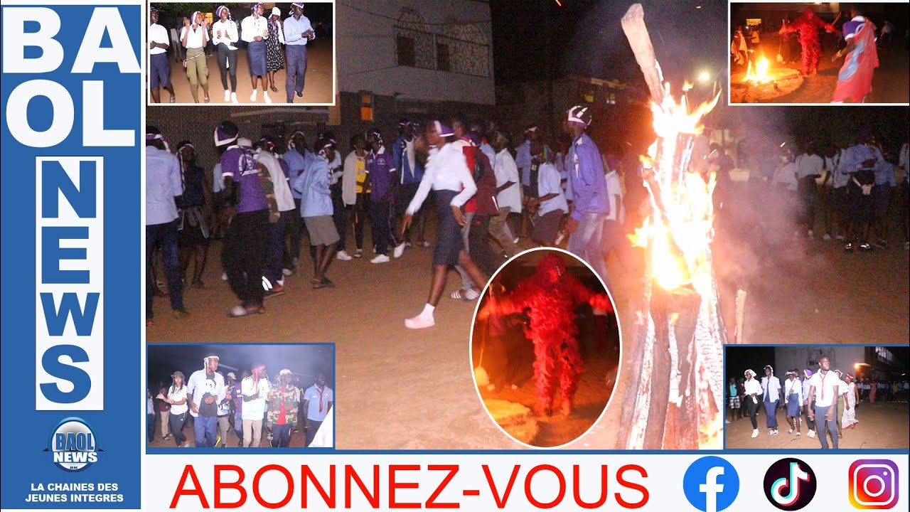 Camp de vacance Jumelage Domu Ndey Édition 2023 Feu de Camp des Éclaireurs et Éclaireurs du Sénégal.